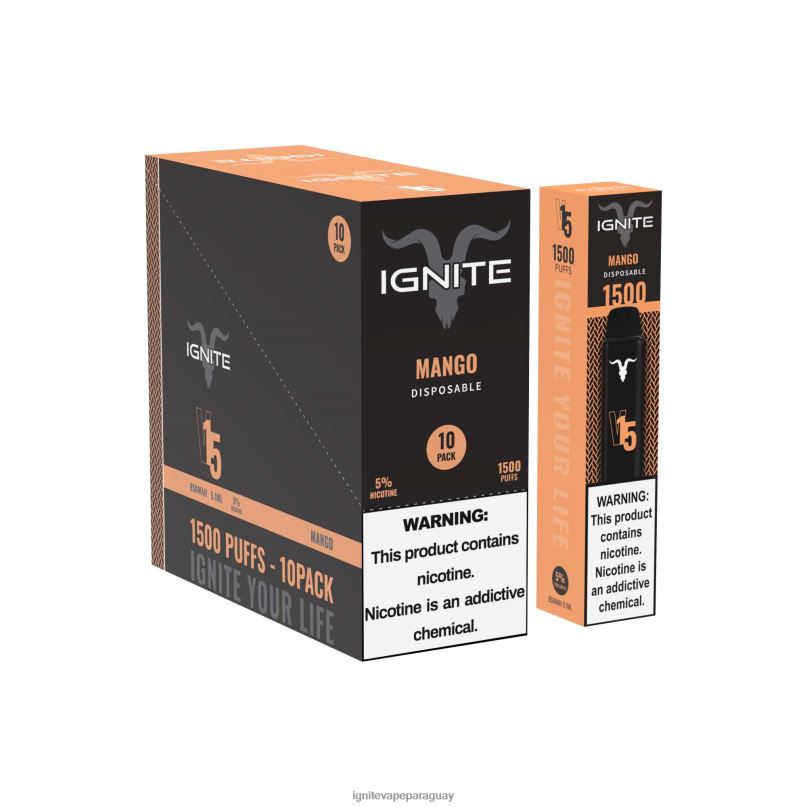 hielo de plátano IGNITE V15 paquete de 10 bolígrafos vaporizadores - IGNITE cigarrillo electronico N6X8F11