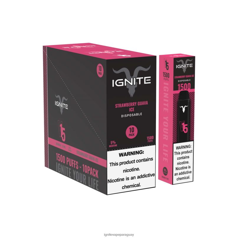 hielo de plátano IGNITE V15 paquete de 10 bolígrafos vaporizadores - IGNITE cigarrillo electronico N6X8F11