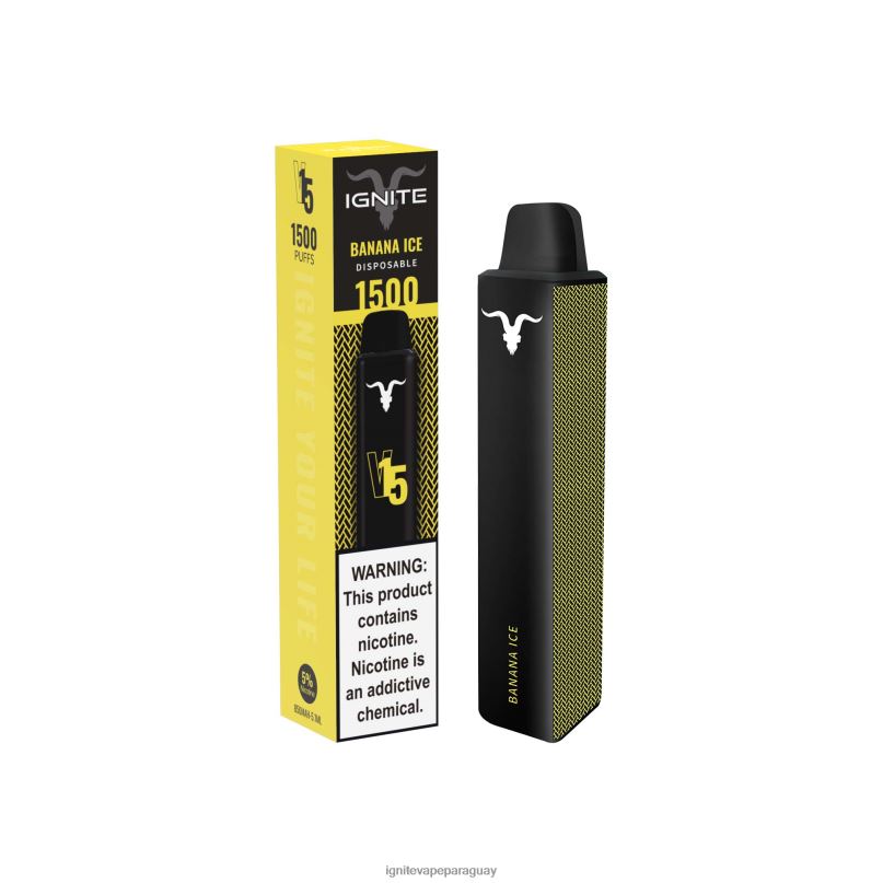hielo de plátano IGNITE V15 pluma vaporizador - IGNITE Paraguay N6X8F12