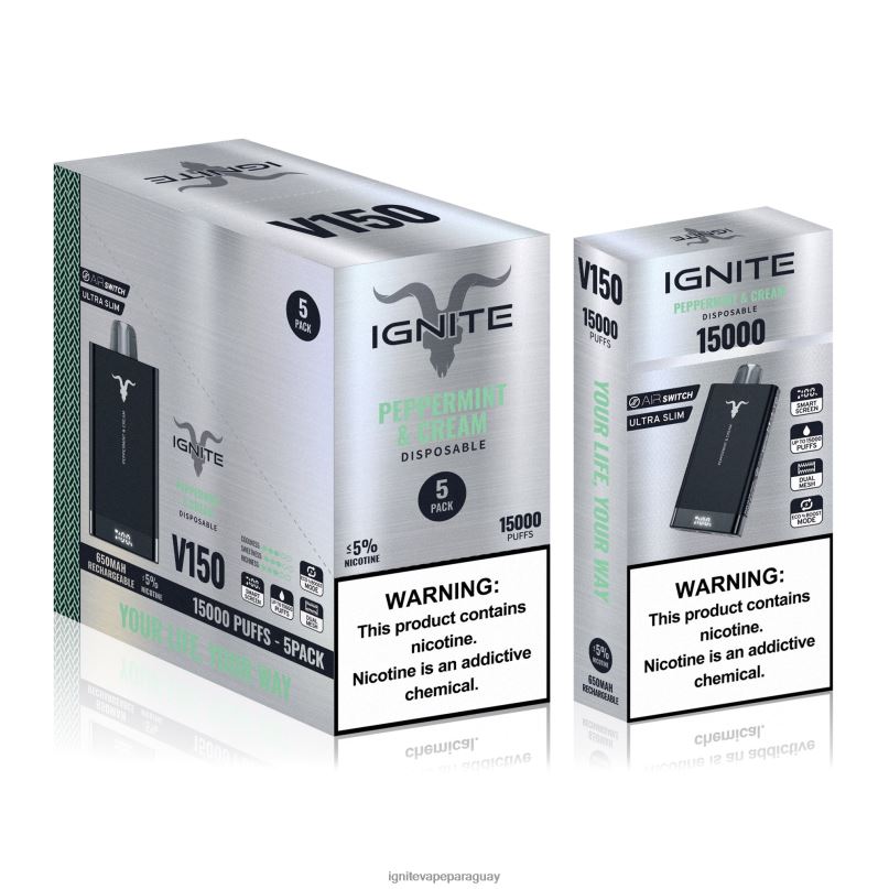 manzana verde IGNITE V150 paquete de 5 bolígrafos vaporizadores - IGNITE vape sabores N6X8F85