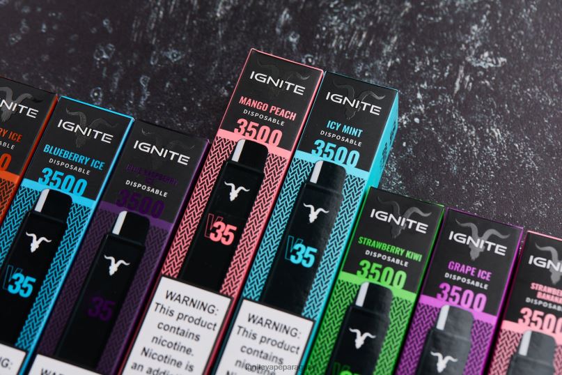 hielo de frambuesa azul IGNITE V35 paquete de 10 bolígrafos vaporizadores - IGNITE vape precio N6X8F120