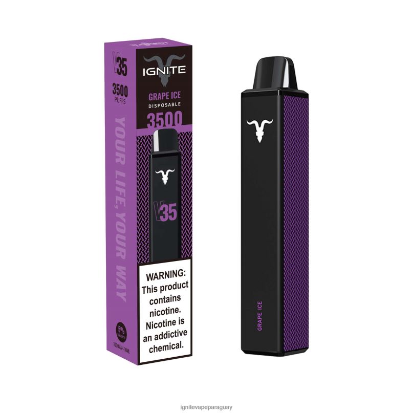 hielo de uva IGNITE V35 pluma vaporizador - IGNITE pod Paraguay precio N6X8F133