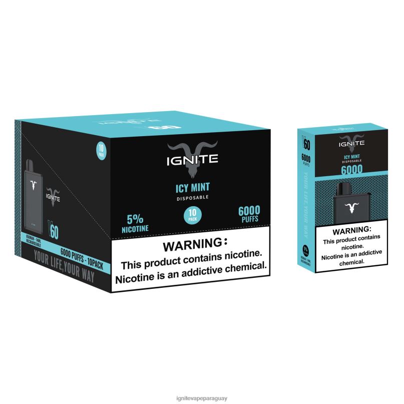 durazno mango IGNITE V60 paquete de 10 bolígrafos vaporizadores - IGNITE cigarrillo electronico N6X8F21