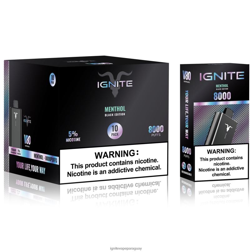 mentol IGNITE V80 paquete de 10 bolígrafos vaporizadores - IGNITE cigarrillo electronico N6X8F61